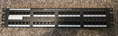Panduit Data-Patch Cat5e Patch Panel T568B Wired 48-Ports 