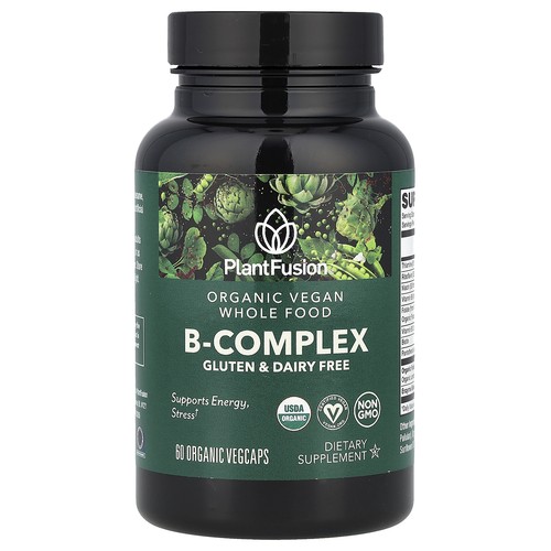 Organic Vegan B-Complex, 60 Organic VegCaps