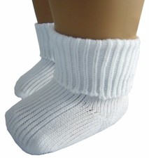 Compatible with 18" American Doll 1 Pair Fitted Ankle Foldover Socks Logan