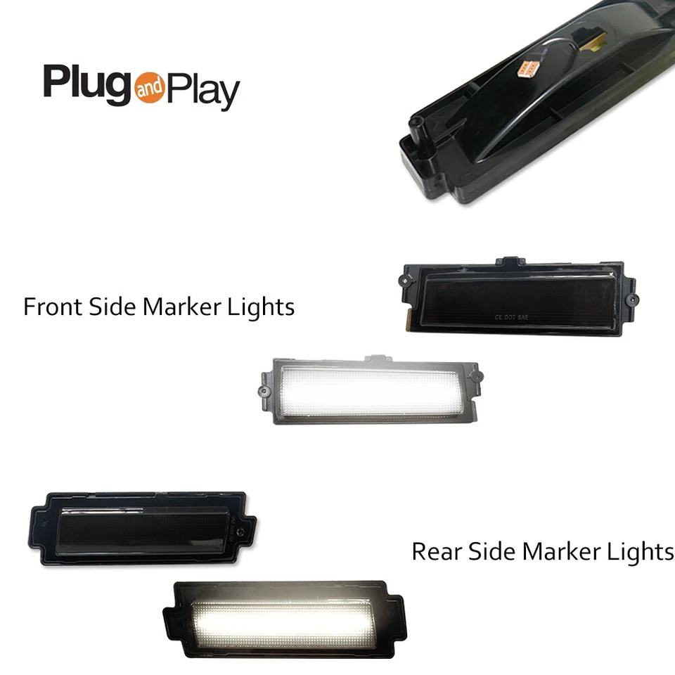 Luces de señalización LED delanteras y traseras blancas humo para Chevy Monte Carlo SS 1981-88 Foto 2 de 4