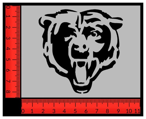 Grizzly Bear Stencil 8.5" x 11" Sheet FAST FREE SHIPPING - Picture 2 of 2