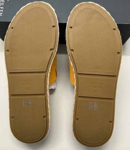 Eileen Fisher Tarry Toe Loop Espadrille Wedge Slide Sandal NWT & Box SZ 9 - Picture 7 of 7