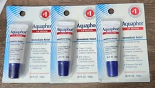 Aquaphor Lip Repair Ointment -Long-lasting 0.35 Fl Oz  (3 Packs) & Free Shipping
