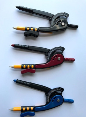 Blunt Tip Student Pencil Compass with safety tip inch/ Metric Scale Light Weight