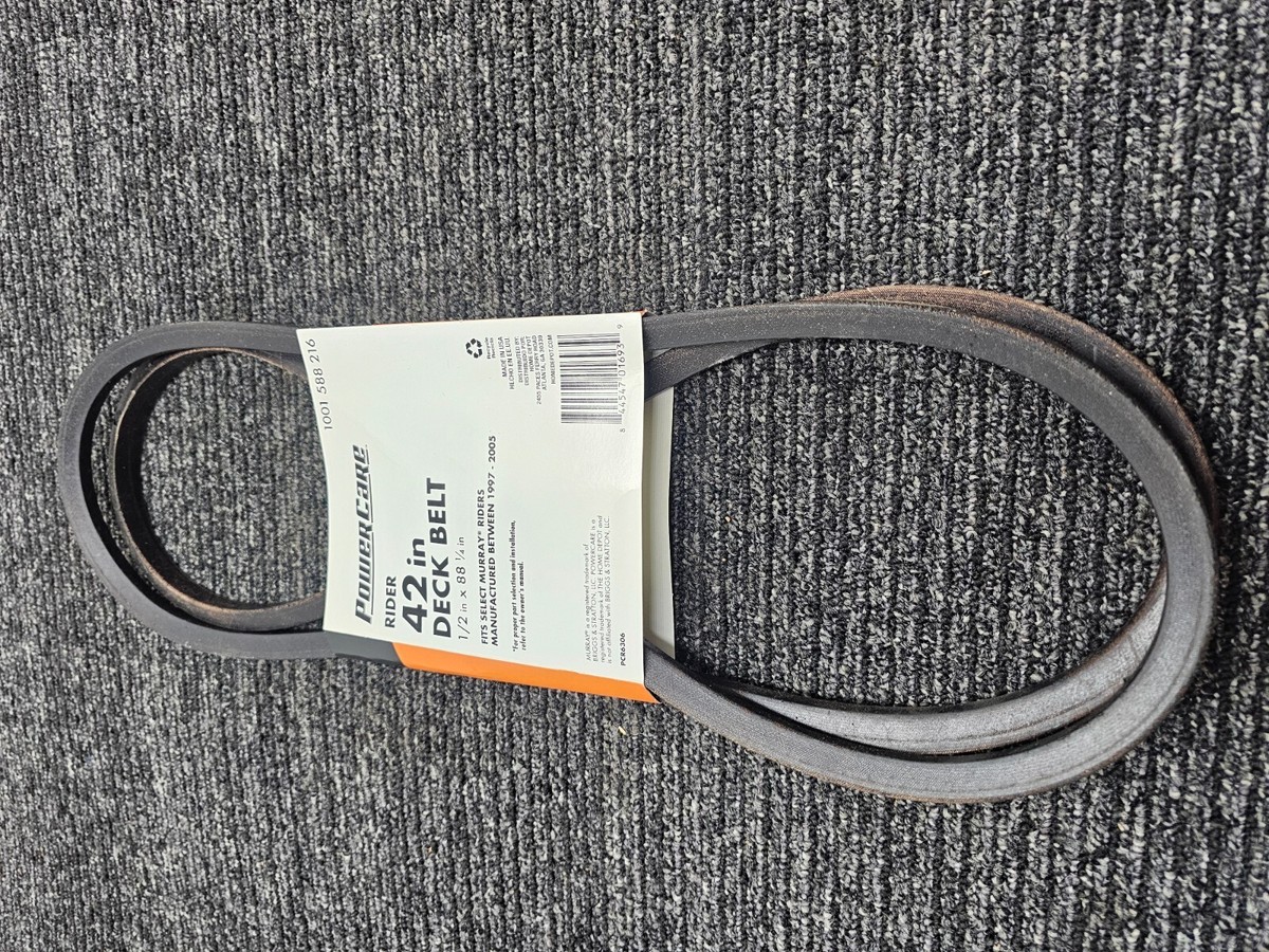QTY 3) Powercare 1001 588 216 Rider 42 in Deck Belt 1/2in x 88-1