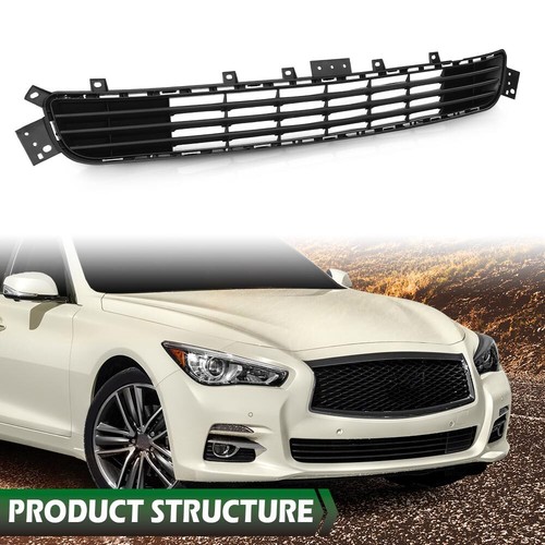 Parachoques delantero para Infiniti Q50 2014 2015-2017 parrilla inferior rejilla de malla 622544HB0A - Imagen 11 de 13