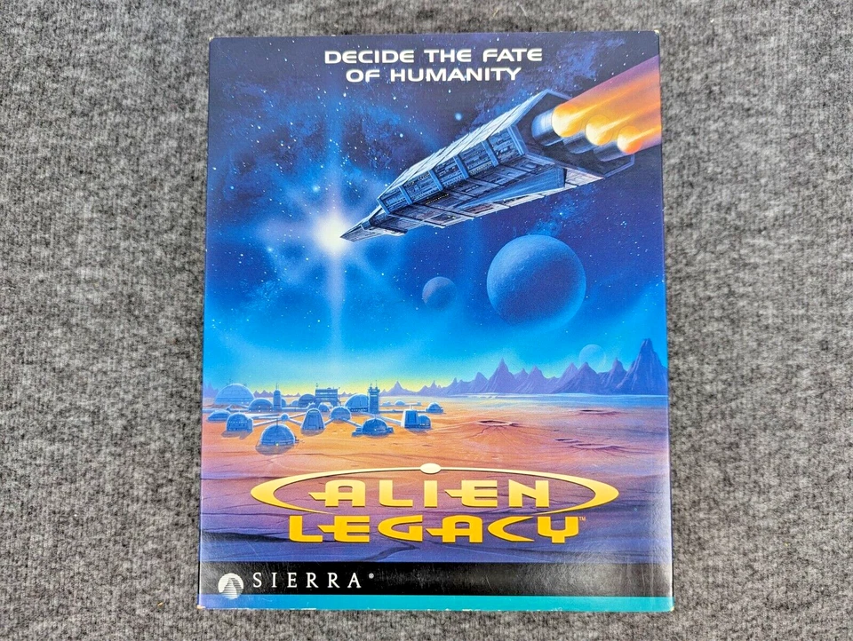 Alien Legacy IBM PC DOS 3.5" HD Disk, Sierra Big Box 1994 - CIB - EUC - Image 2 of 4