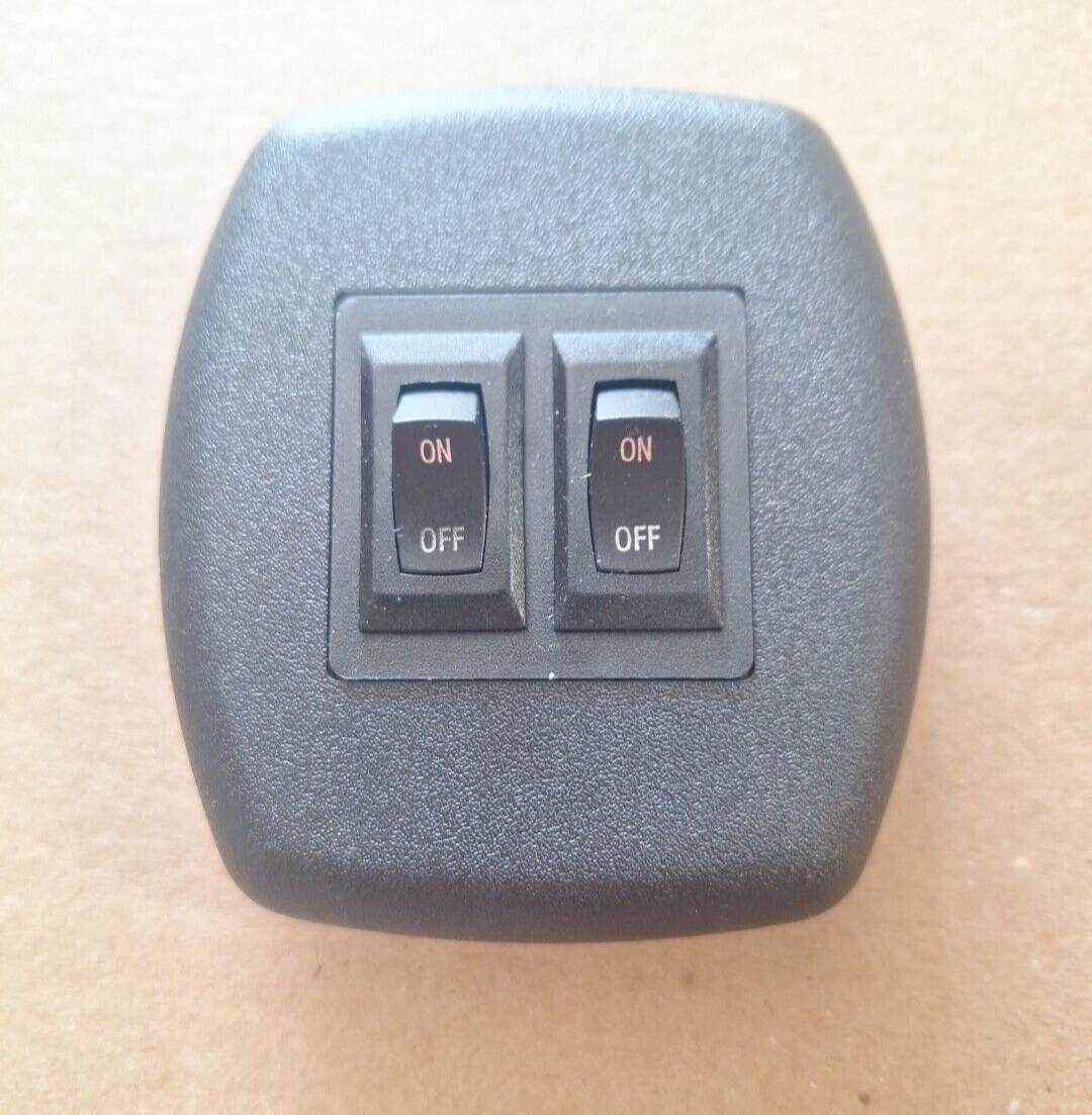 2 GANG ON OFF 12 VOLT BLACK LIGHT SWITCH RV MARINE | eBay