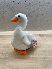Ty Beanie Babies Gracie The Swan - White