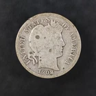 1908 D BARBER DIME. Lot AA-3304