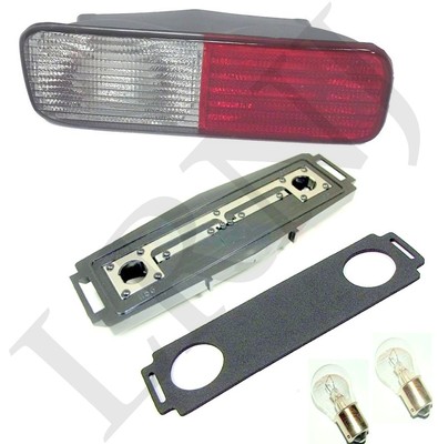 LAND ROVER DISCOVERY 2 COMPLETE REAR BUMPER LIGHT KIT RED / CLEAR LH DRIVER SIDE