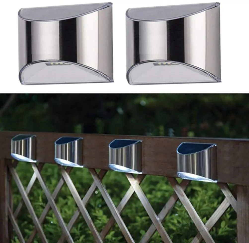 Large solar fence lights deals
