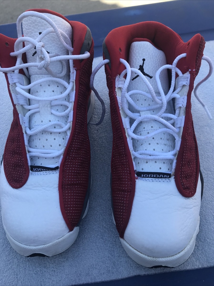 White Red Jordan Shoes For Girls Nike Shoes Youth 7Y Women's Air