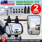 <!--F#f_0-->2x Towing Mirrors Pair Heavy Duty Multi Fit Clamp On Towing Caravan 4X4 Trailer<!--F/-->