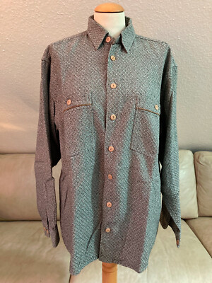 Casa Moda comp orig finest shirt men's shirt size L 41 long sleeve collar heads retro