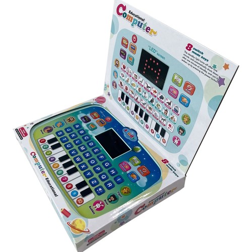 Educational Computer Learning Tablet Toy English 8 Modes Portable LED Display - Picture 1 of 19