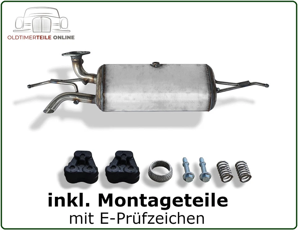 Silencieux Arrière Pour Smart Fortwo 451 1.0 Cabriolet / Coupé À Partir De 2007 - Photo 1/1