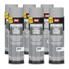 SEM 39683 Case of Self Etching Primer Gray Aerosol Spray 15.5oz (6 Cans)