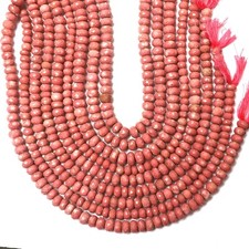 Natural Thulite Beads 8 Inch Strand 8-9 MM Beads Faceted Rondelle Shape Beads