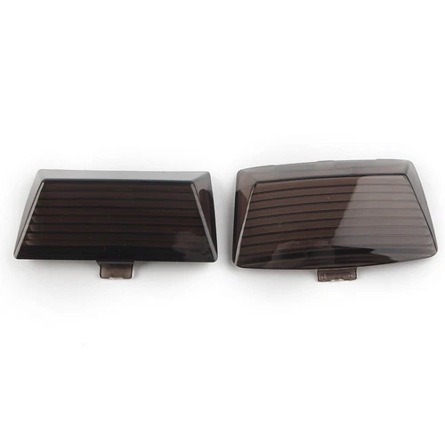 Smoke Fender Tips Light Lens Cover Fit Harley Touring Electra Glide FLHT Dyna