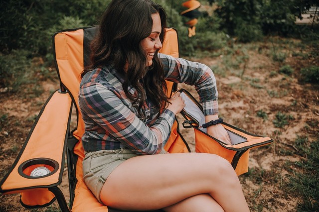 4TEK Heated Chair - Orange for sale online | eBay