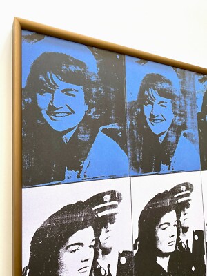 ANDY WARHOL RARE LITHOGRAPH PRINT FRAMED POP ART EXHB POSTER 