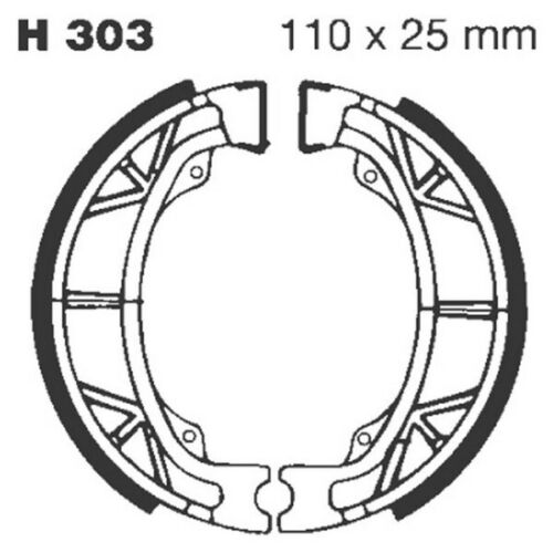 EBC FRONT or REAR Brake Shoes (1 Pair) Fits HONDA C90 (1975 to 1992) - Picture 4 of 5