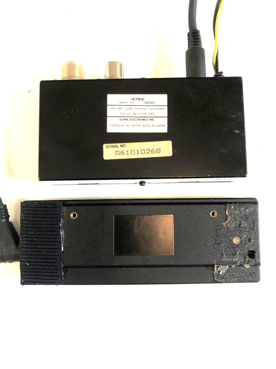 オーディオアンプ ALPINE 3330 Car 7-Band Graphic Equalizer Pre-Amp Vintage Made in
