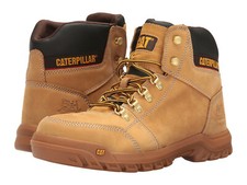 Men Caterpillar Outline Steel Toe Work Boot P90801 Honey 100 Authentic New