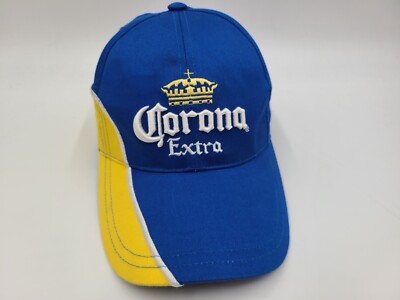 Corona Extra Cerveza Mexican Beer Adjustable Hat Cap Dad Men Women Blue Yellow