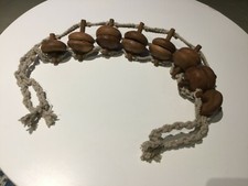 Rouleau de massage en bois et corde neuf