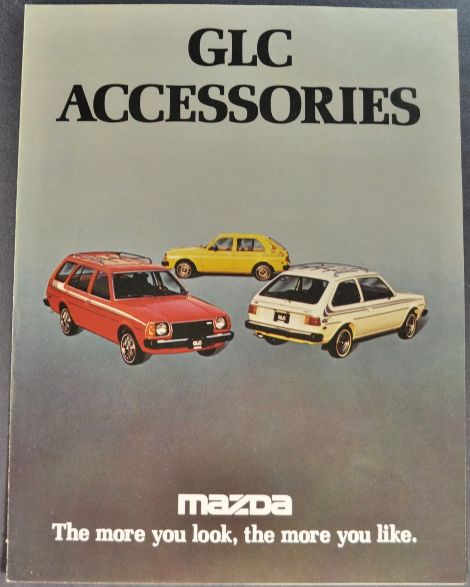 マチス　洋書 1979 Mazda GLC Accessories Brochure Folder Hatchback Wagon