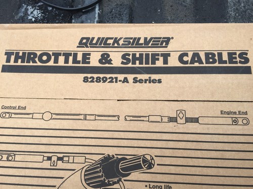 Mercury Shift Cable 828921-A 5' or 6' length BRAND NEW! | eBay