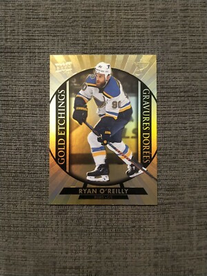 2020-21 Tim Horton's Gold Etchings RYAN O'REILLY G-7 Hockey Card St. Louis Blues