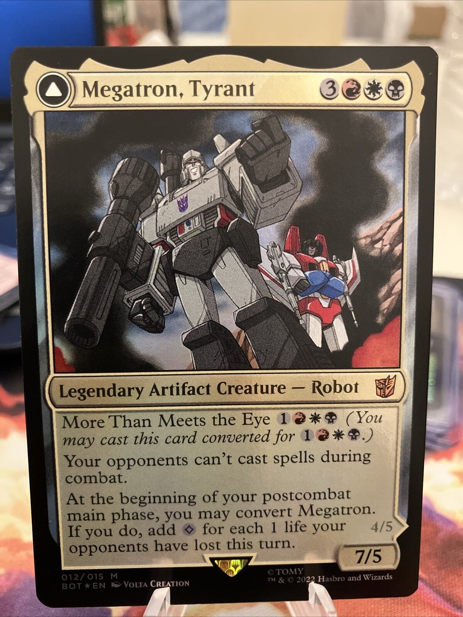 Megatron, Tyrant // Megatron, Destructive Force Foil (012) Transformers BOT MTG | eBay Megatron, Tyrant // Megatron, Destructive Force Foil (012) Transformers BOT MTG | eBay