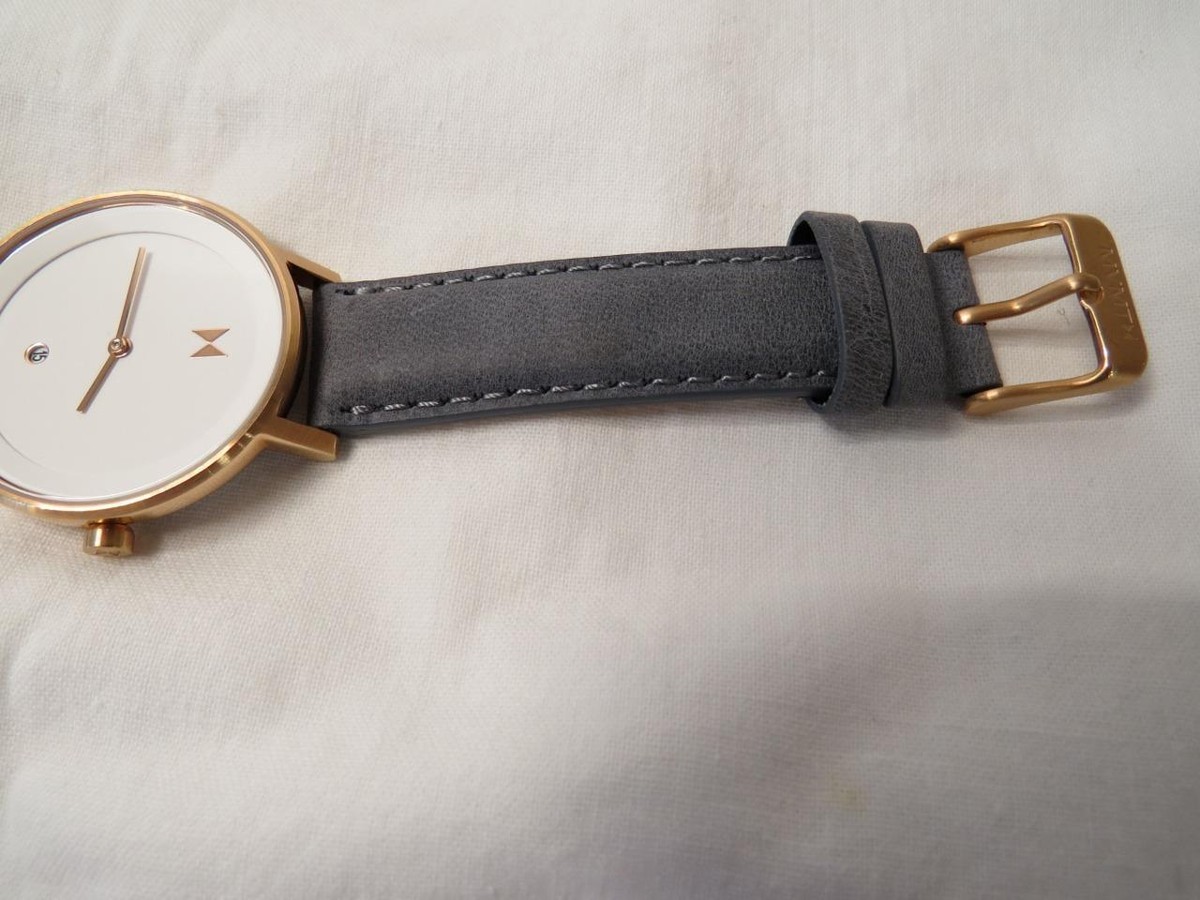 MVMT Signature II Watch Women 34mm Rose Gold Tone Leather Date New Battery Mvmt Watches - Etsy main image 4