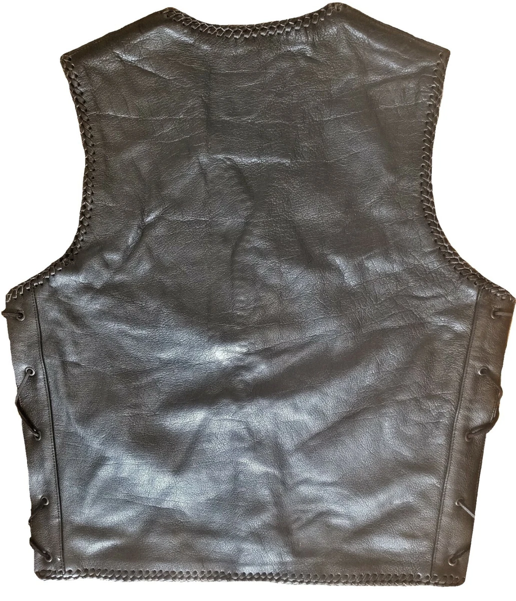 Leather riding shop vest