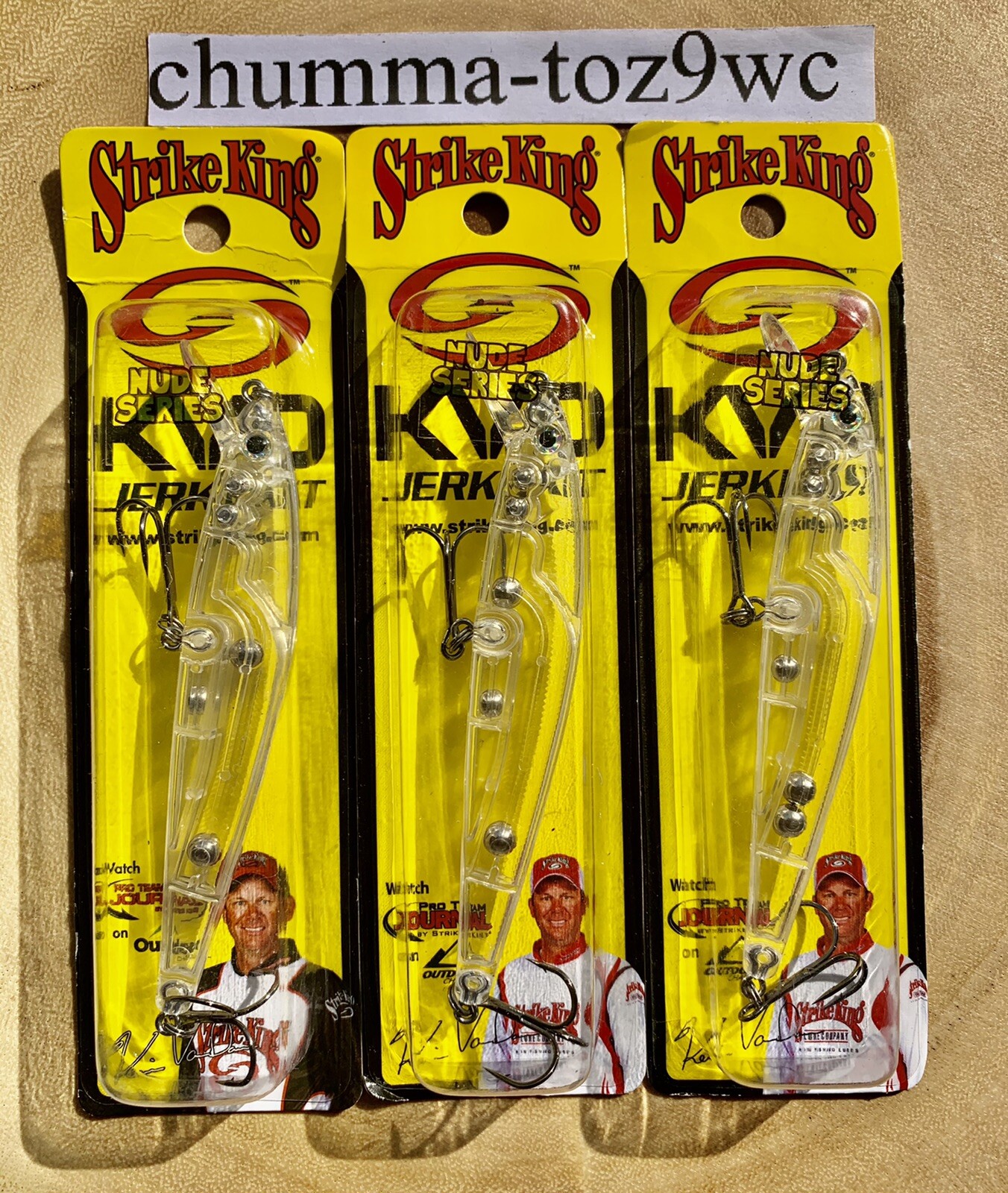 KVDJ200 (Lot Of 3) Suspending Jerkbaits, Strike King, Bass Fishing! NWT! - Image 2