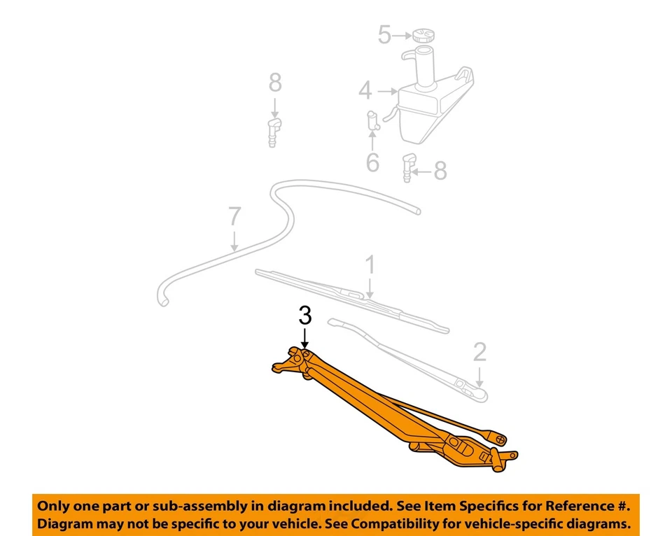 Used Windshield Wiper Motor fits: 2001 Ford F250SD PICKUP from 10/23/00 Grade C - Image 3 of 4