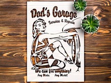 Cut - Out Text Decoration Wall Art Reusable Plastic Stencil - StencilAir