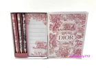 New in Box! Dior Note Memo Pads  Notebook With Crayon Color Pencil Set
