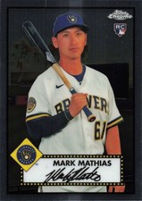 2021 Topps Chrome Platinum Anniversary - Mark Mathias #137 (RC)