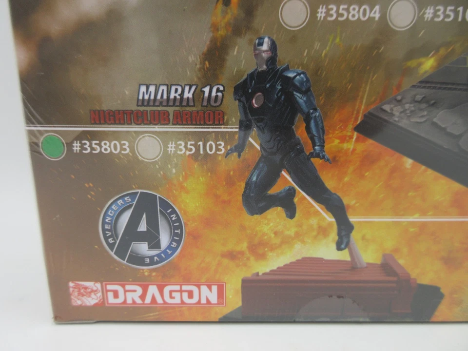 Iron Man 3 1/24 Model Kit Mk16 NIGHTCLUB ARMOR #35803 [Dragon, 2014] NIB SEALED! - Image 3 of 4