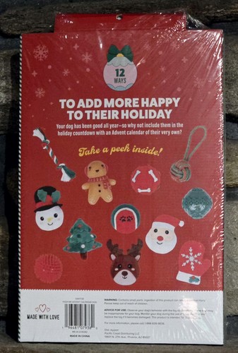 NOS Merry & Bright Deck The Howls Advent Calendar 12 Days Of Dog Toys Sealed - Picture 2 of 9