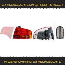 2X HELLA HECKLEUCHTE  LINKS + RECHTS FÜR AUDI A4 B7 8EC 2.0 TDI