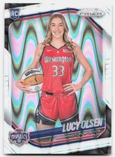 2025 Panini Prizm WNBA #145 Lucy Olsen White Seismic Prizms Washington Mystics