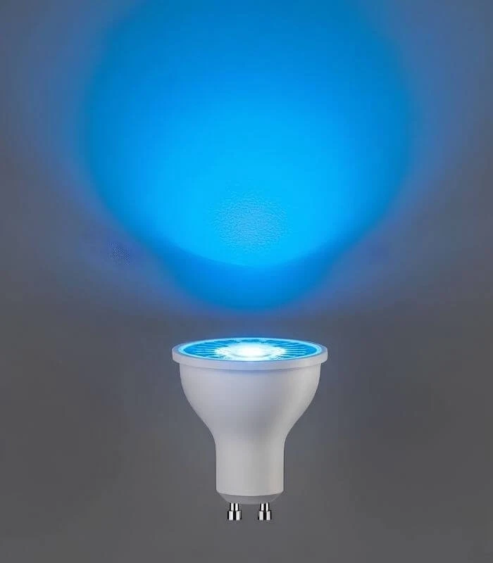 Bombilla LED Azul 5w Dicroica GU10 45º - Luz Azul