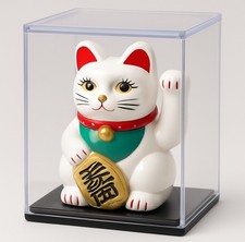 Winkekatze Glückskatze Maneki Neko winkende Solar Glücksbringer 23063W