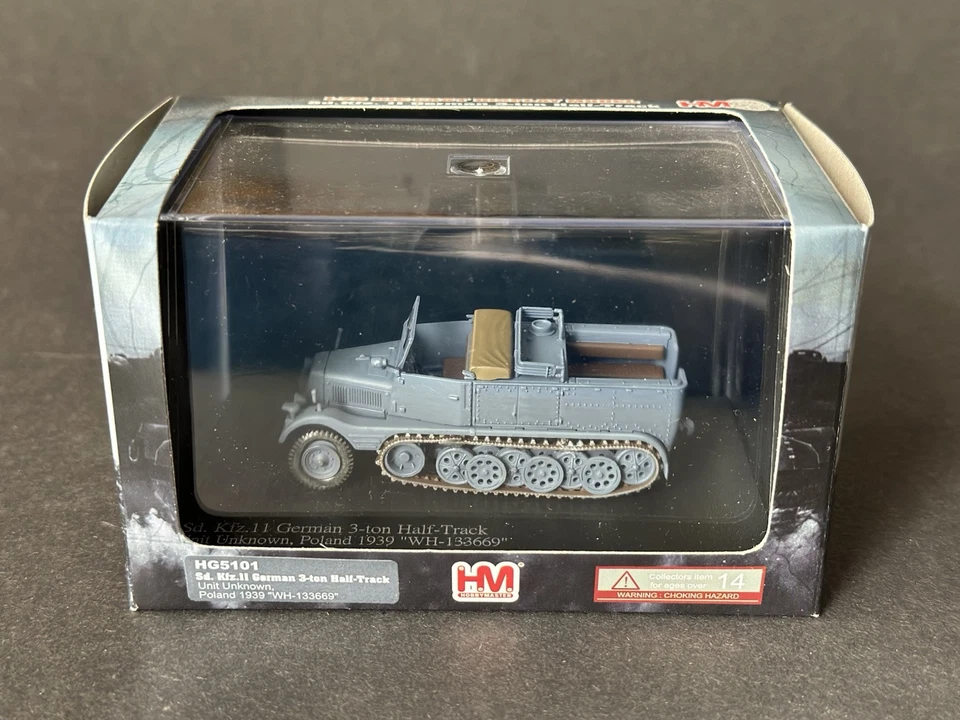 Hobby Master 1:72 Sd.Kfz. 11 German 3-ton Half-Track HG5101 WWII Poland 1939 - Image 4 of 4
