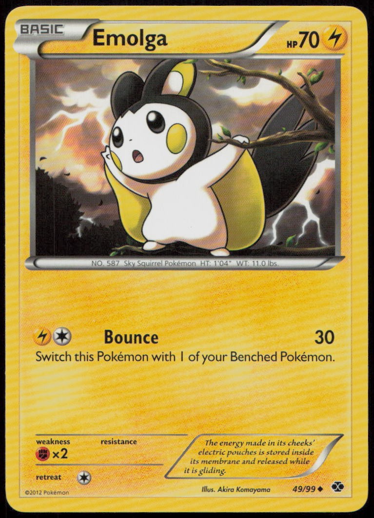 Emolga 49/99 LP Next Destinies Uncommon Pokemon